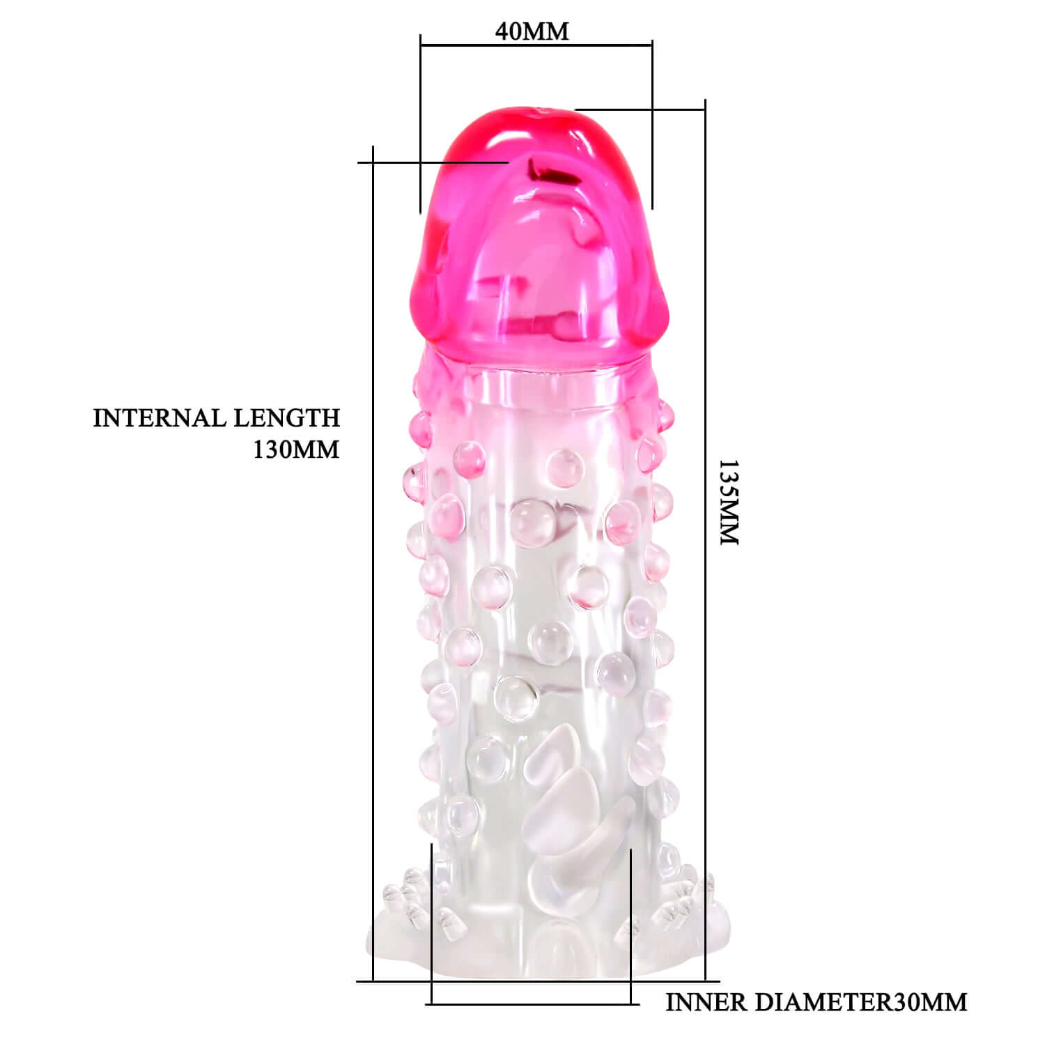 Penis Sleeve — Ribbed TPR Extension, Adds Girth & Discreet Shipping