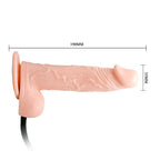Inflatable TPR Dildo — Suction Base, Hand Pump, Waterproof