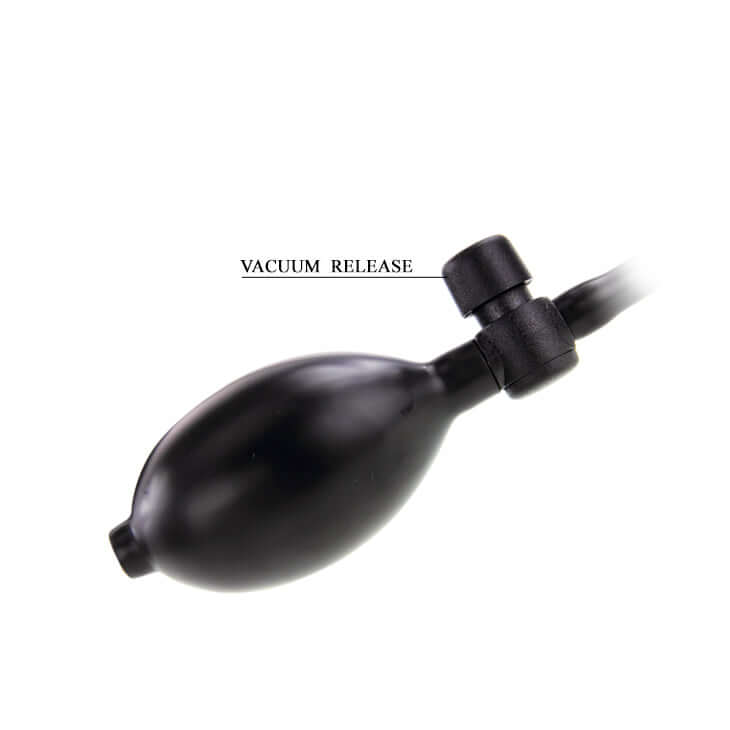Inflatable TPR Dildo — Suction Base, Hand Pump, Waterproof