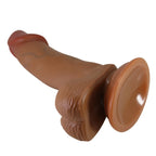 Realistic Curved Dildo — 194mm Super-Soft TPR, Suction Cup for Hands-Free Play