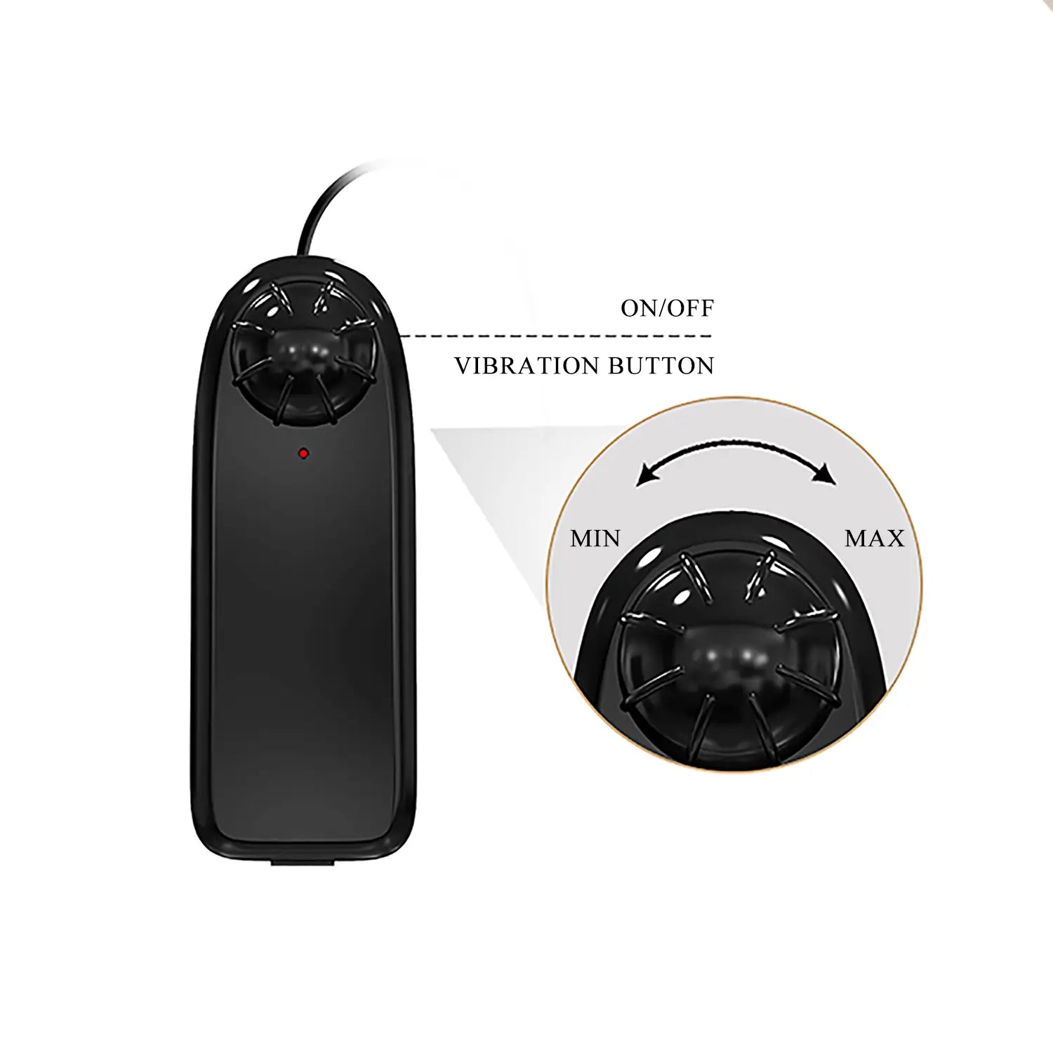 Remote Control Realistic Curved Vibrating Dildo with Suction Base