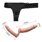 Double‑Ended Strap‑On Dildo — Realistic TPR, Adjustable Harness