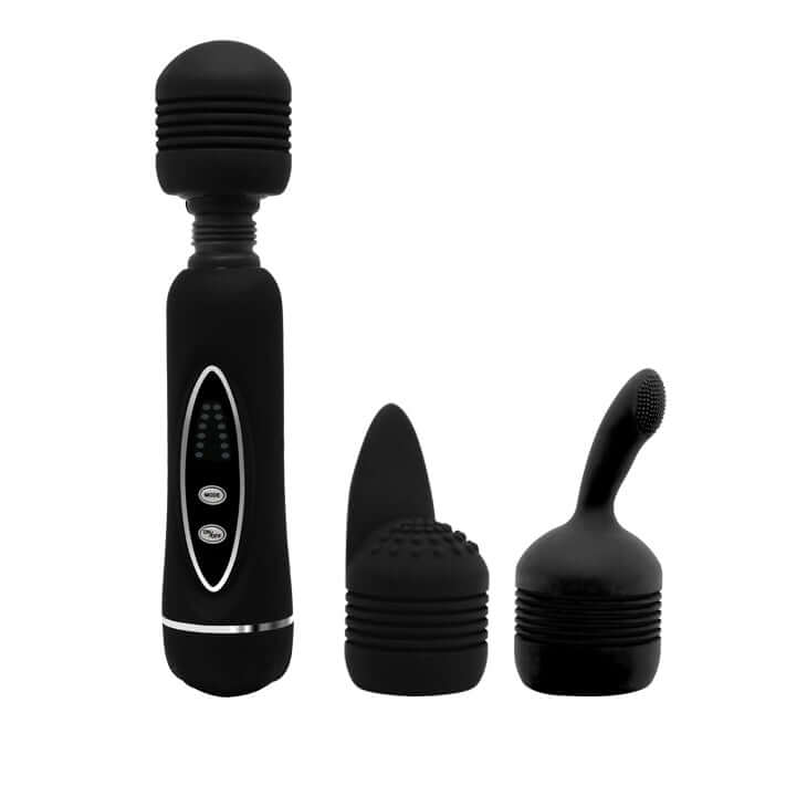 Power Wand Massager — 12 Modes, Silicone Head, Flexible Neck