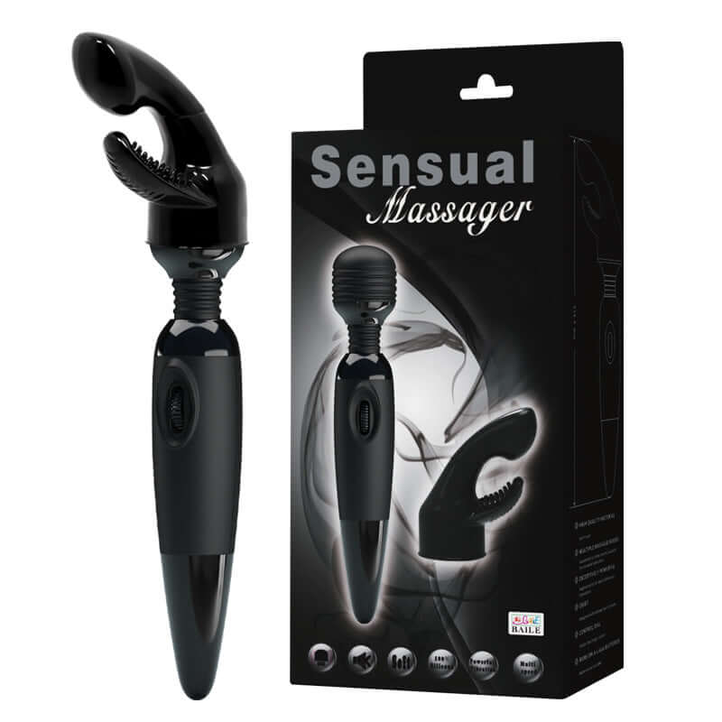 Multi‑Speed Wand Massager — TPR Head