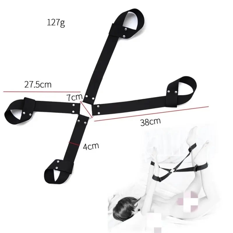 Nylon Wrist & Ankle Bindings Hogtie Kit