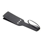 Split Slapper Spanking Paddle, Red Patent PU with Wrist Loop