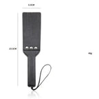 Split Slapper Spanking Paddle, Red Patent PU with Wrist Loop