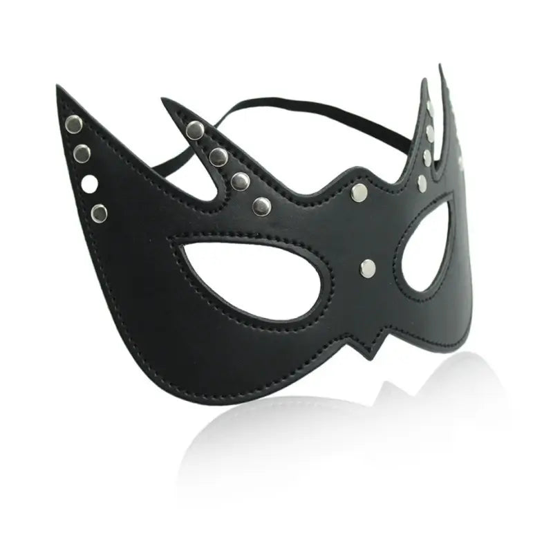 Blindfold Mask – Leather Look, Studded Eye Mask for Couples