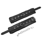 Plush Leatherette Ankle & Wrist Cuffs – Adjustable BDSM Restraints