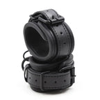 Padded Sponge Handcuffs — Soft Faux Leather Couples Restraints