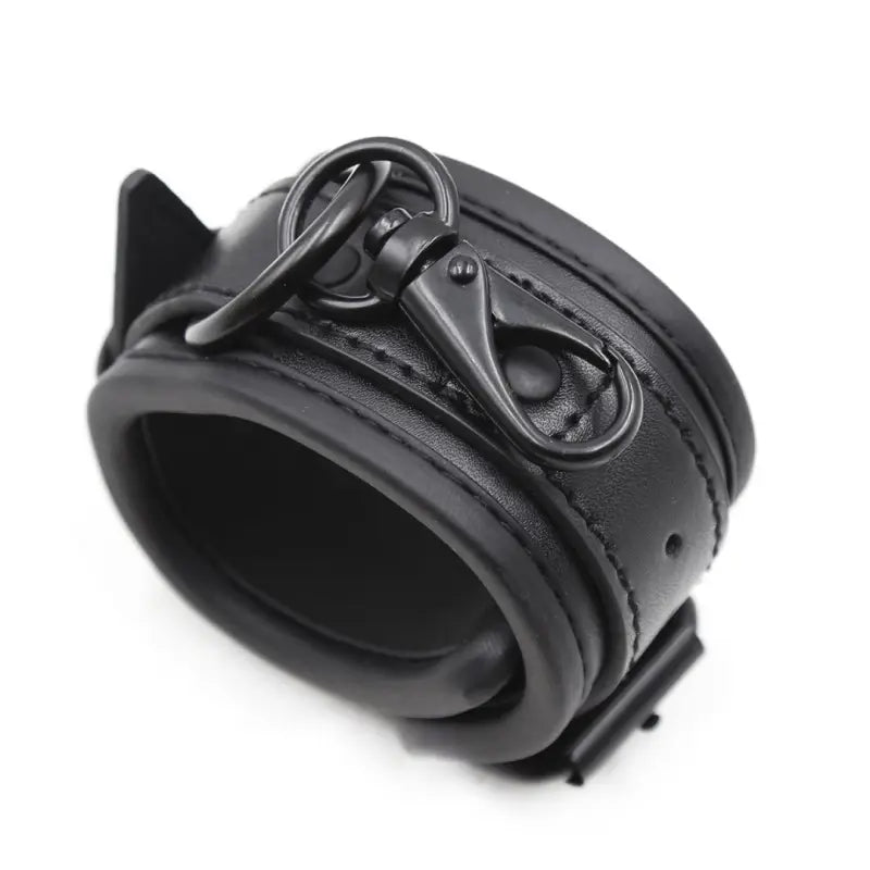 Padded Sponge Handcuffs — Soft Faux Leather Couples Restraints