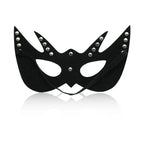 Blindfold Mask – Leather Look, Studded Eye Mask for Couples