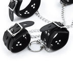 Hogtie Kit: 5-Piece PU Leather Bondage Restraint Set