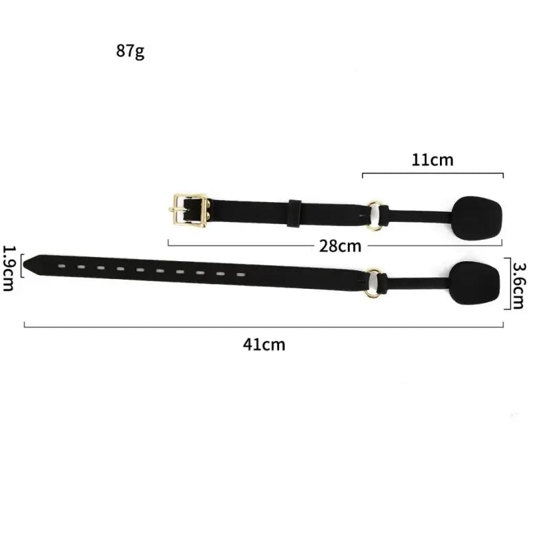 Silicone Open-Mouth Gag — Adjustable Tongue Spreader for BDSM Roleplay