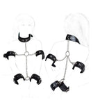 Hogtie Kit: 5-Piece PU Leather Bondage Restraint Set