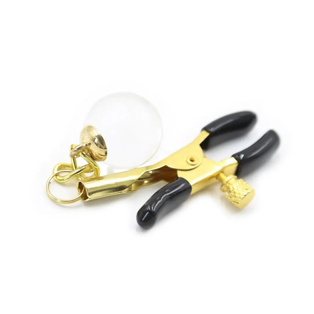 Crystal Glass Bead Nipple Clamps