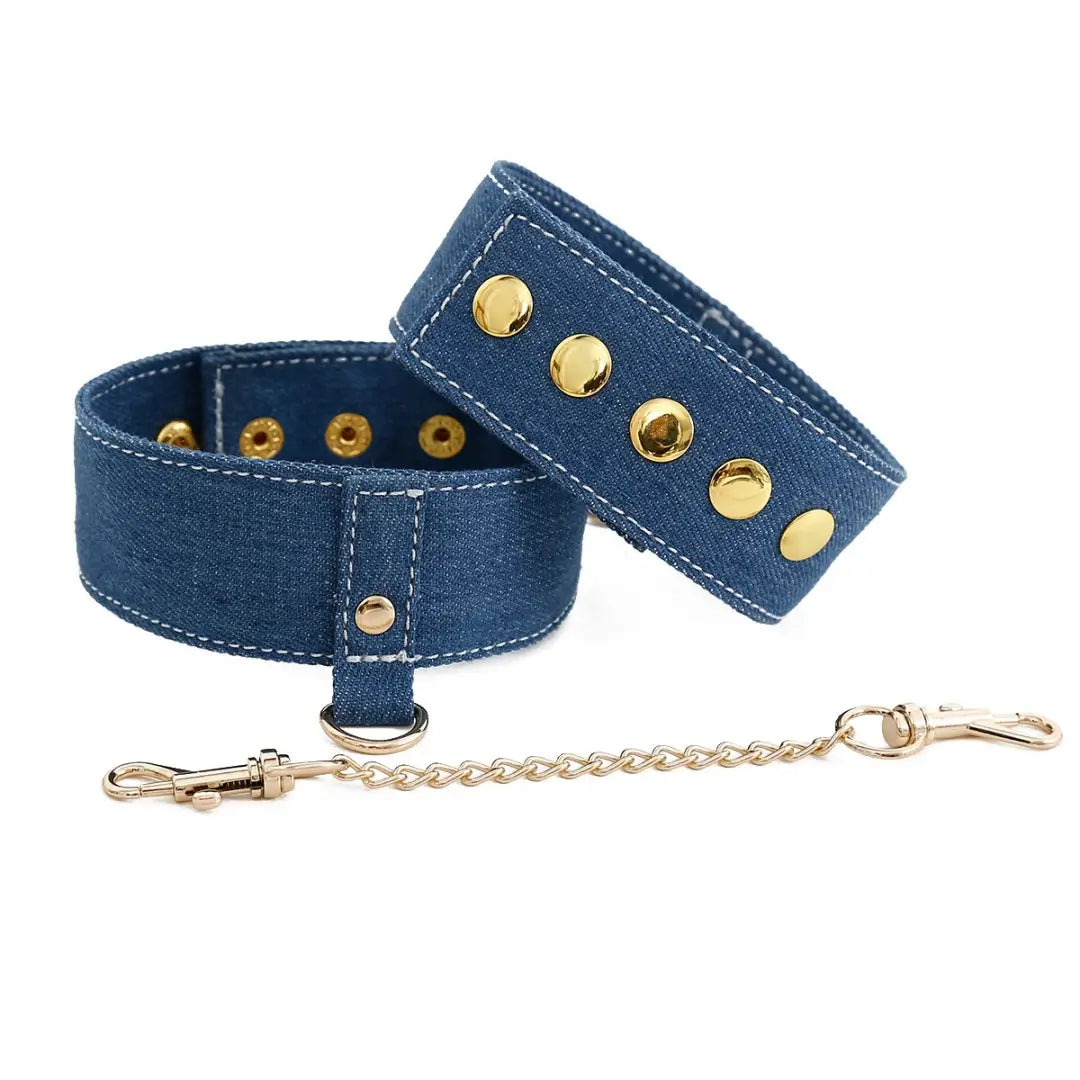 Denim Blue 6-Piece BDSM Kit