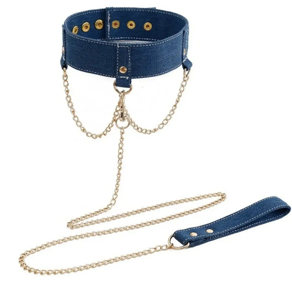 Denim Blue 6-Piece BDSM Kit