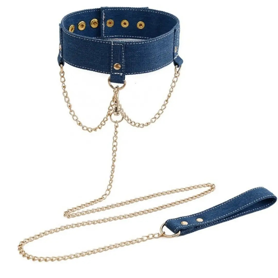 Denim Blue 6-Piece BDSM Kit