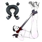 Plush Hogtie Kit — Adjustable Wrist & Ankle Cuffs with Neck Pillow Restraint