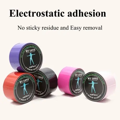 Bondage Tape — Electrostatic, Non‑Adhesive, Hair‑Safe