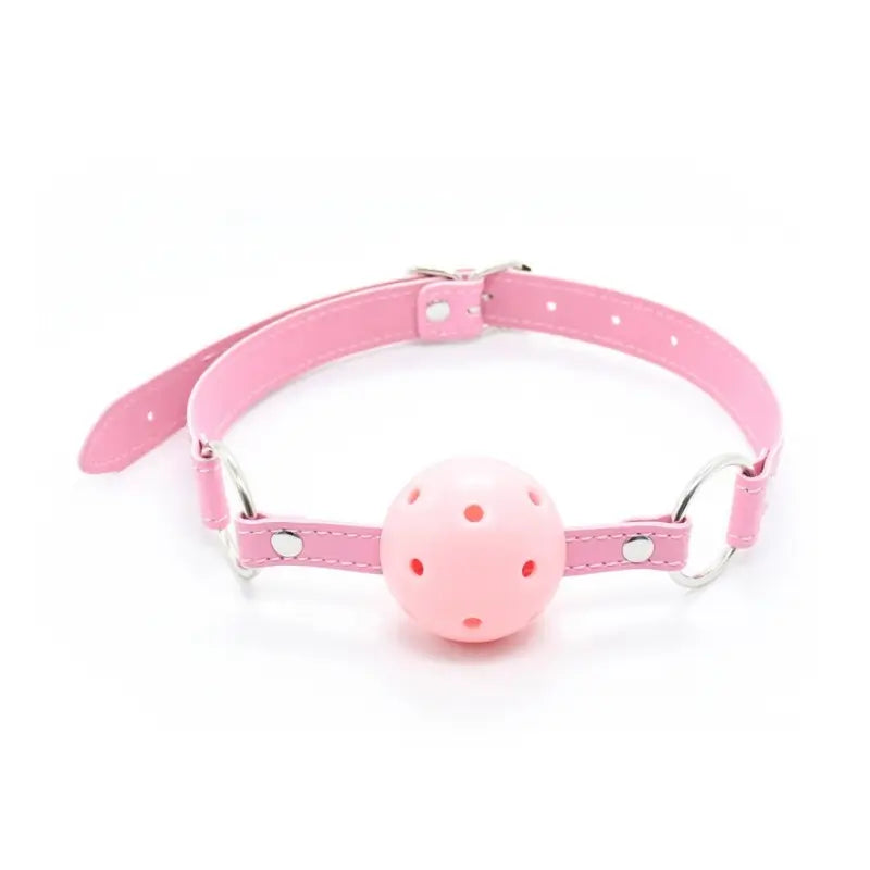 Silicone Ball Gag with Adjustable PU Leather Strap