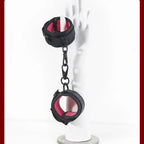 Padded Sponge Handcuffs — Soft Faux Leather Couples Restraints