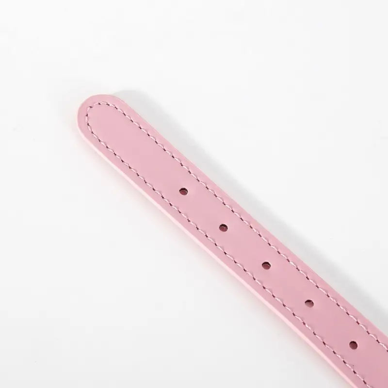 Leather BDSM Collar with Bell - Adjustable Bondage Restraint