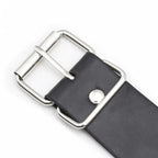 Black Leather Posture Collar with Chains – Adjustable Fetish Neckwear