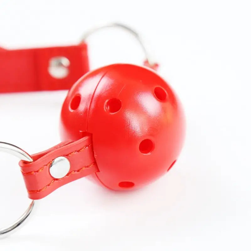 Silicone Ball Gag with Adjustable PU Leather Strap