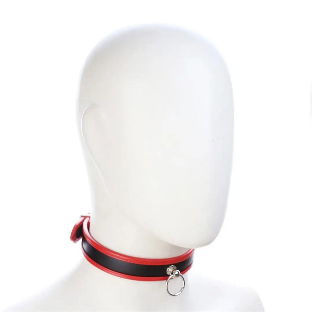 BDSM Collar: Adjustable Leather Restraint
