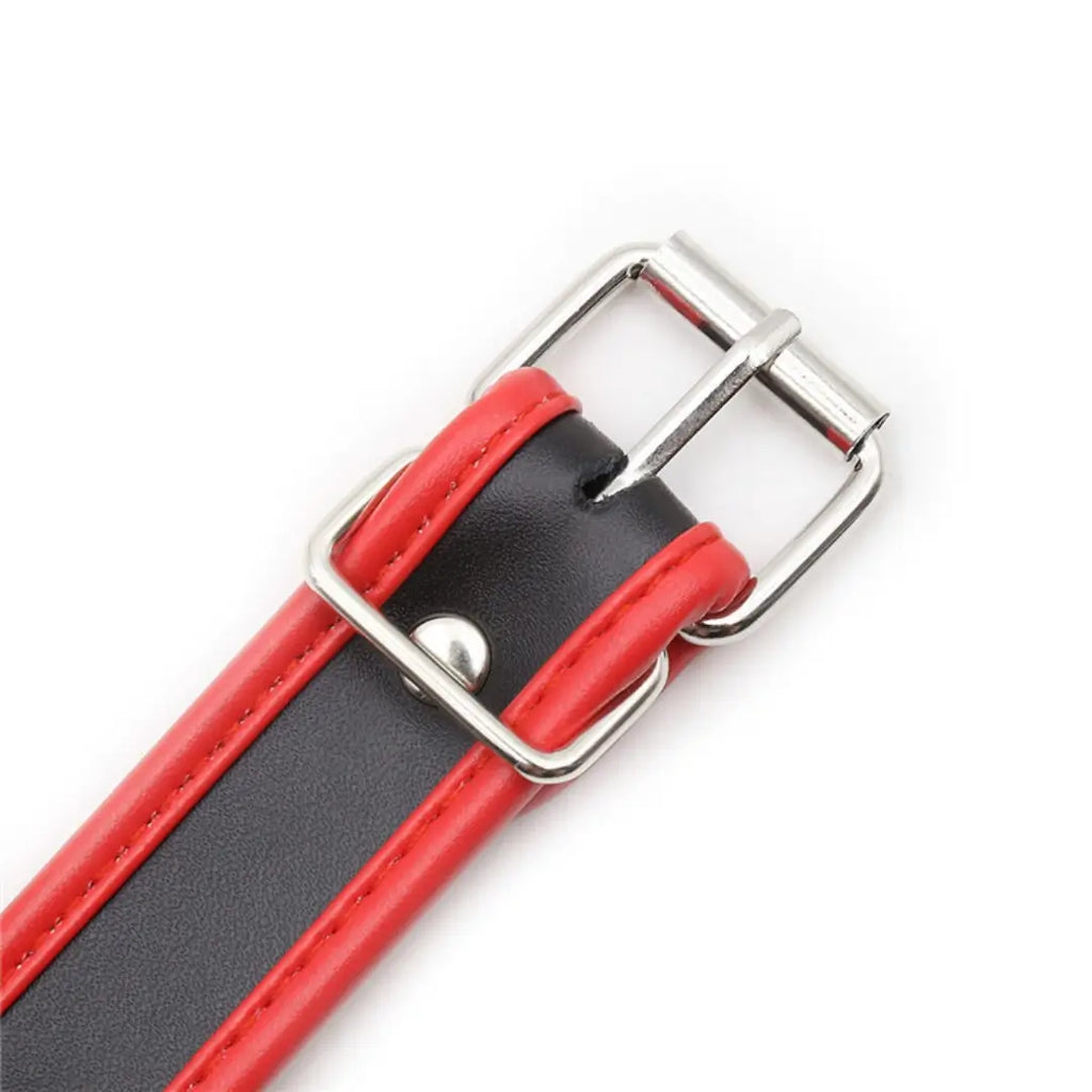 BDSM Collar: Adjustable Leather Restraint