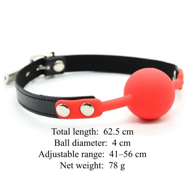 Silicone Ball Gag — Adjustable Phthalate-Free Ball Gags