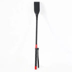 Black & Red Braided BDSM Cane — 45cm Leather/PU Impact Cane