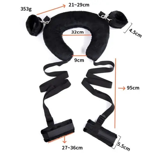 U‑Shaped Travel Neck Restraint with Four Point Straps