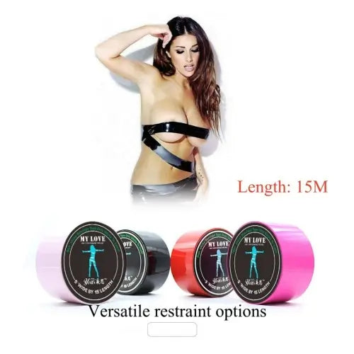 Bondage Tape — Electrostatic, Non‑Adhesive, Hair‑Safe