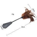 Feather Tickler & Leather Paddle for Sensation Play