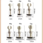 Clear Adjustable Suction Cups Set — Nipple Cupping Kit
