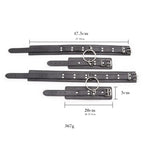 Leather Hogtie Restraint Set: Adjustable Ankle & Wrist Bondage Cuffs