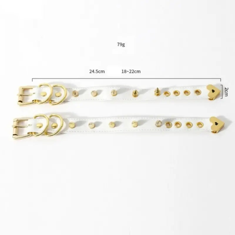 Premium Adjustable Bondage Cuff Set with Heart Accents for Secure Play