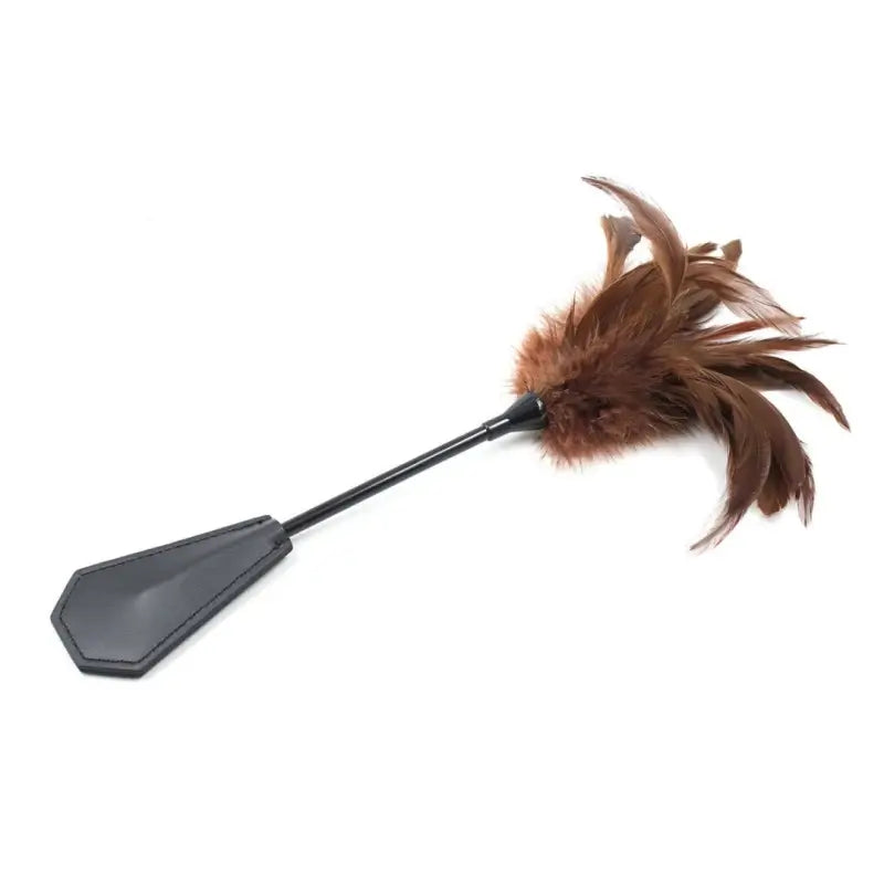 Feather Tickler & Leather Paddle for Sensation Play