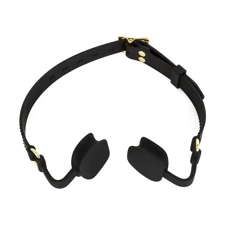 Silicone Open-Mouth Gag — Adjustable Tongue Spreader for BDSM Roleplay