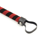 Black suede mini flogger with soft leather falls