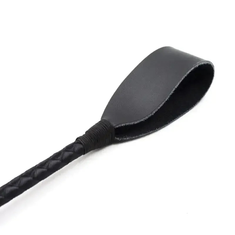 Domini Toy 45CM Black & Red Braided BDSM Cane — 45cm Leather/PU Impact Cane
