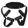 Domini Toy Black Adjustable Nylon Wrist & Ankle Cuffs Set – Padded, Heavy-Duty Restraints