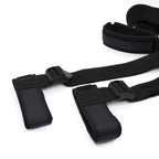 Domini Toy Black Adjustable Nylon Wrist & Ankle Cuffs Set – Padded, Heavy-Duty Restraints