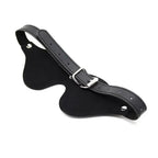 Domini Toy Black Adjustable PU Leather Blindfold