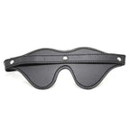 Domini Toy Black Adjustable PU Leather Blindfold