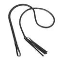 Domini Toy Black Premium Braided Leather Whip for Adult BDSM & Couples Play