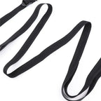 Domini Toy Black Under-Bed Restraint Set — Soft Plush Wrist & Ankle Cuffs with Belt